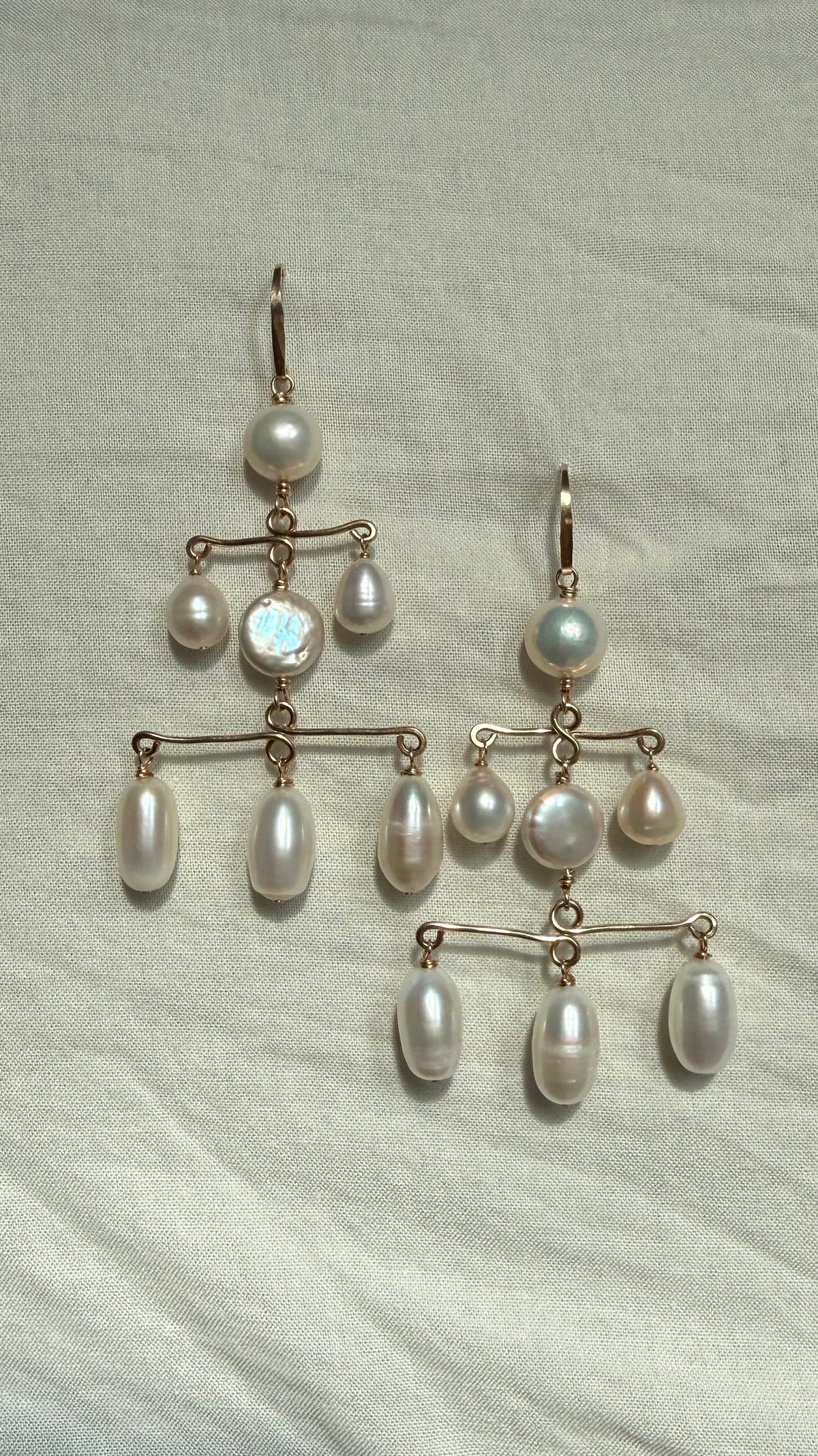 Chandelier Pearl Earrings, The One Collection piece 1 of 30, view 2