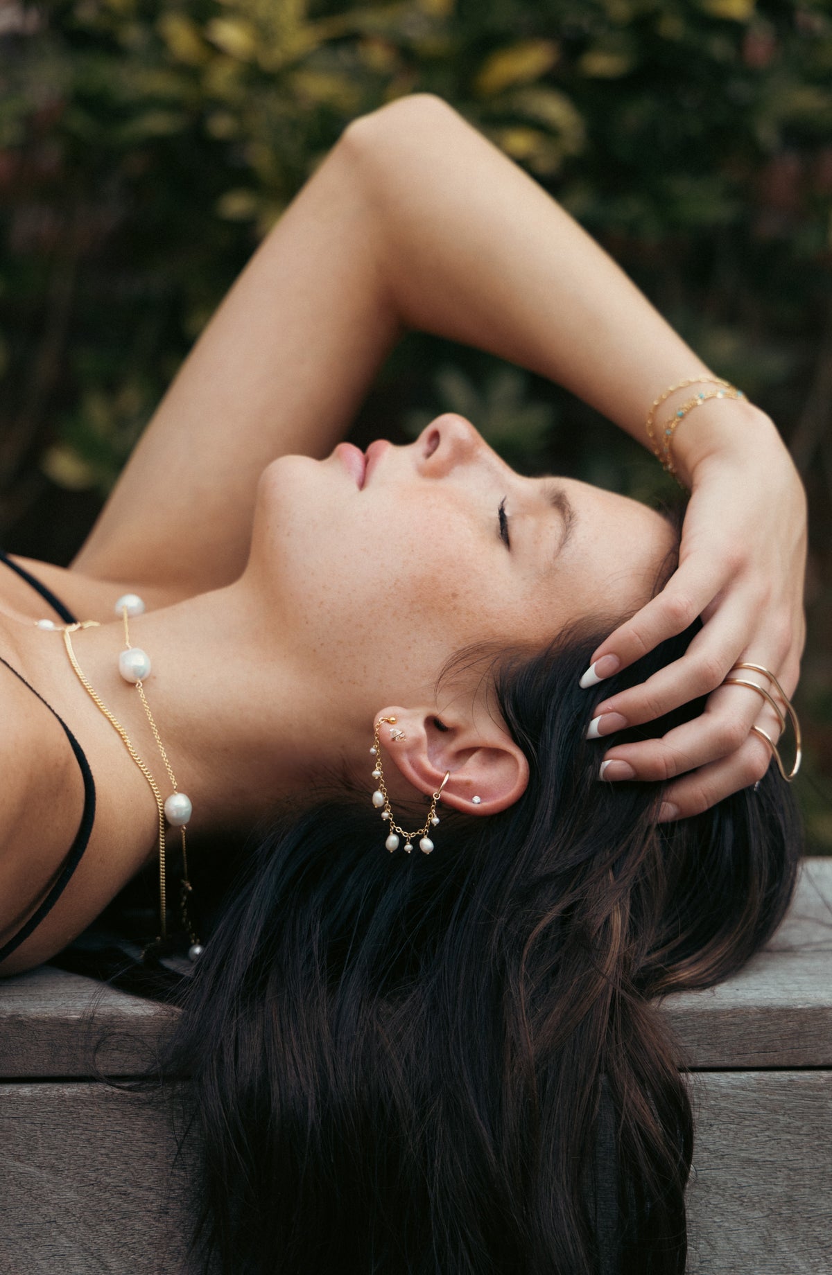 Ariel Ear Cuff in 14k gold filled, view 2