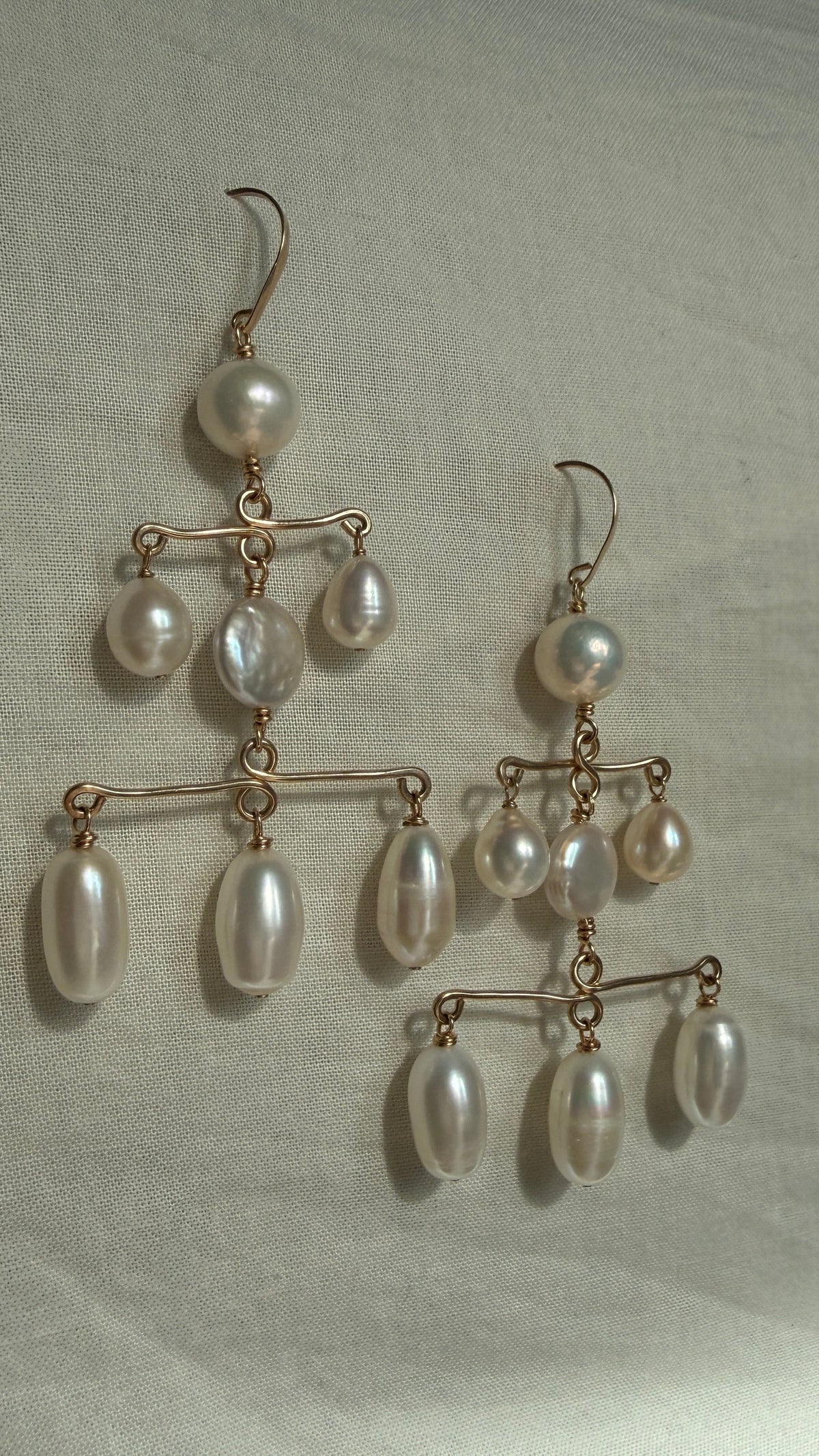 Chandelier Pearl Earrings, The One Collection piece 1 of 30