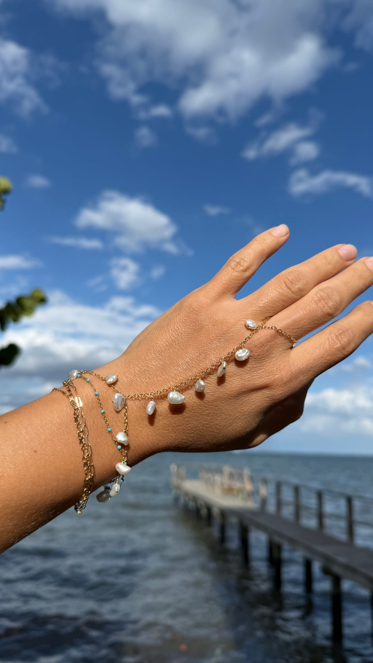 Keshi Pearl Hand Chain, The One Collection piece 11 of 30, view 2