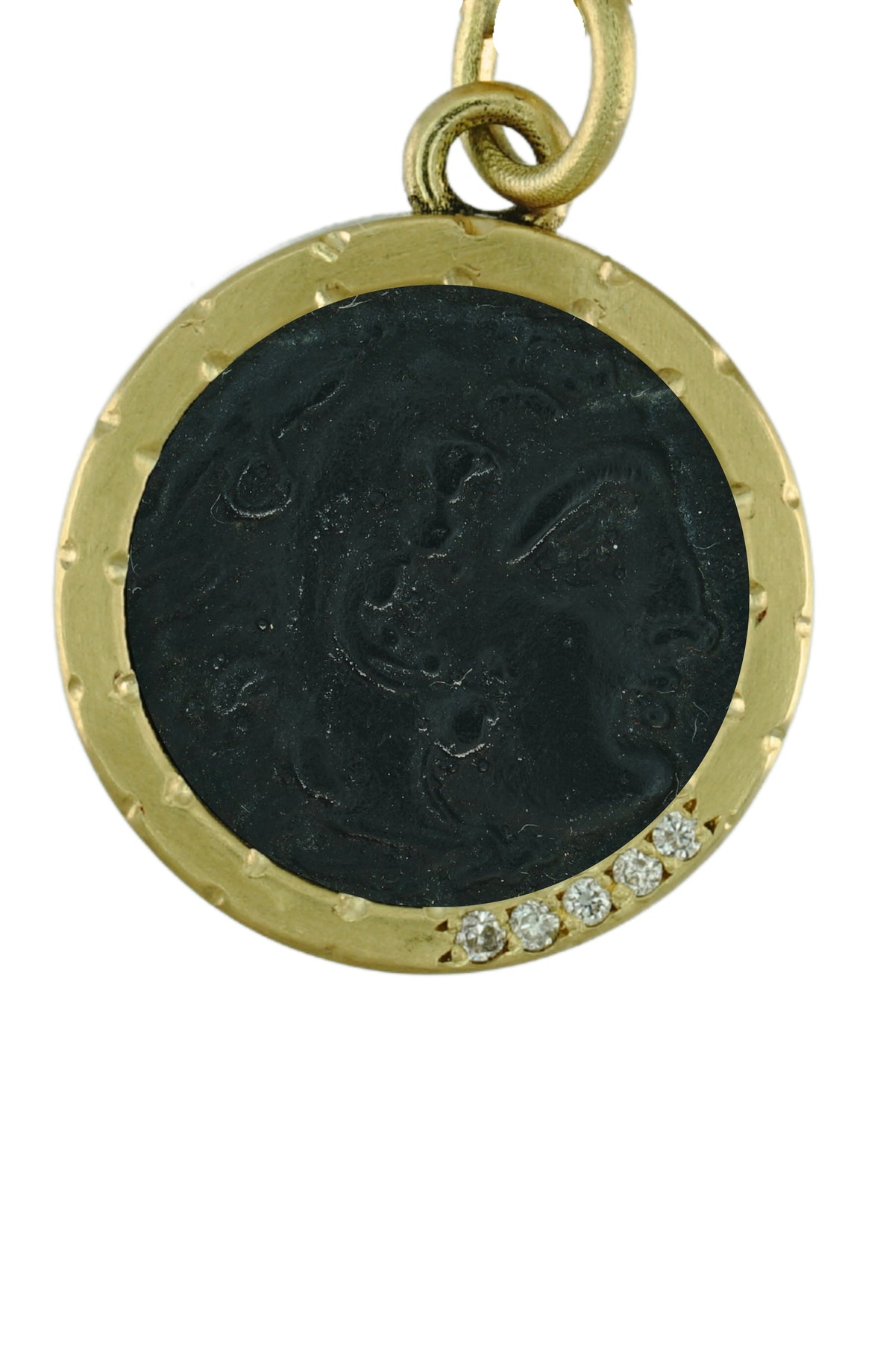 Intaglio Alexander the Great Necklace in 18k gold, view 6