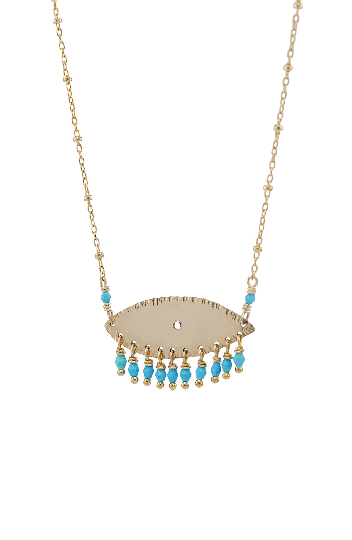 Eye of Horus Necklace in 14k gold filled