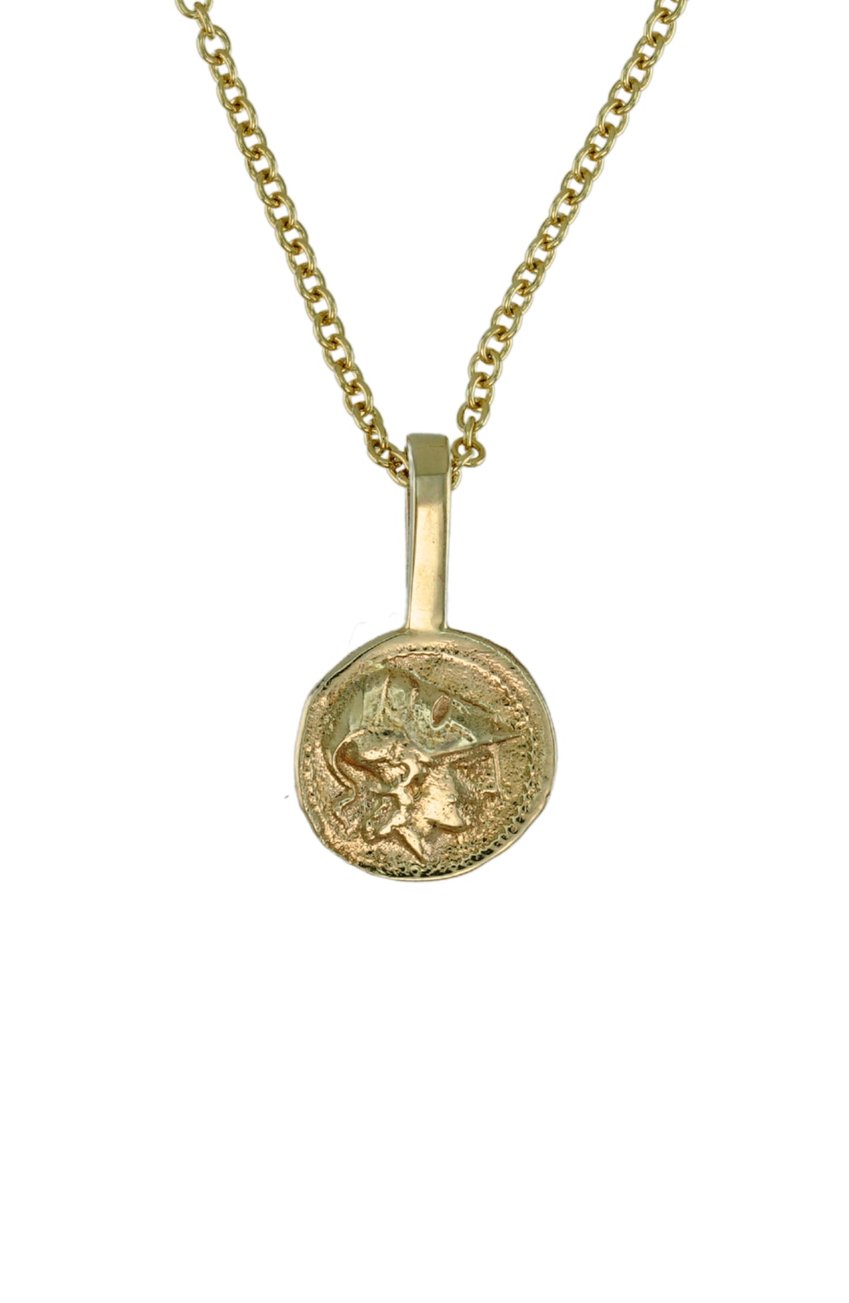 Mini Athena Coin Pendant, view 4