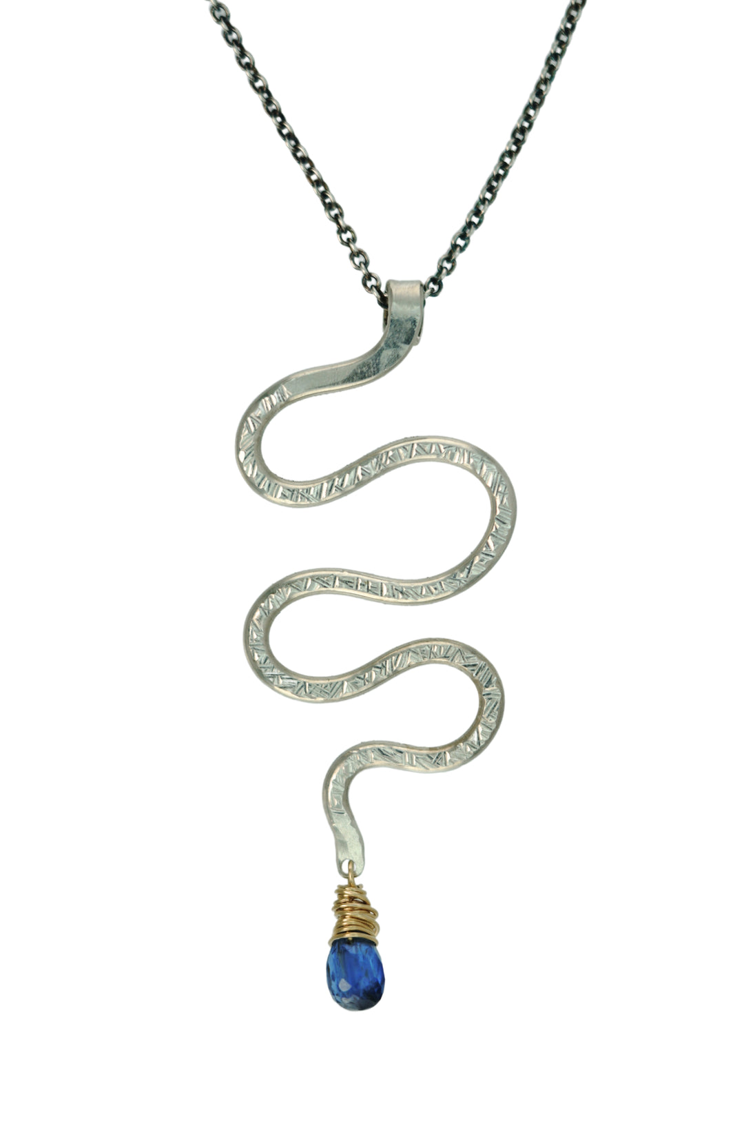 Serpent Necklace with Kyanite