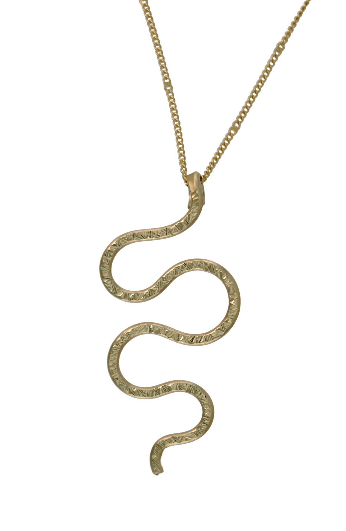 Serpent Necklace in 14k gold filled