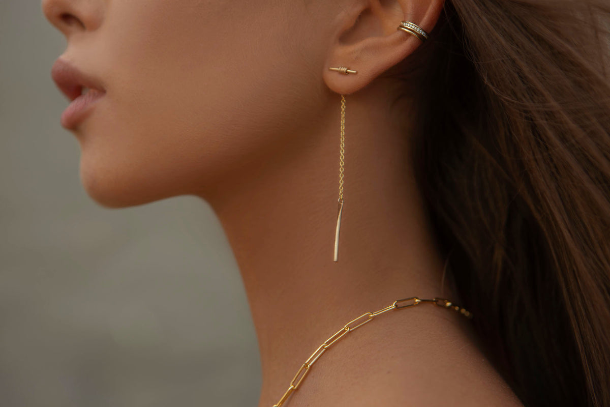 Veda Chain Choker in 14k gold filled, view 3