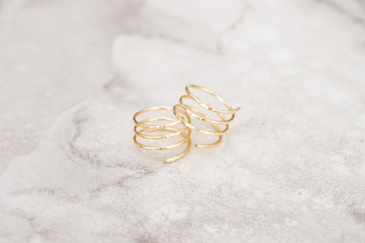 Spiral Ring in 14k gold filled, view 5
