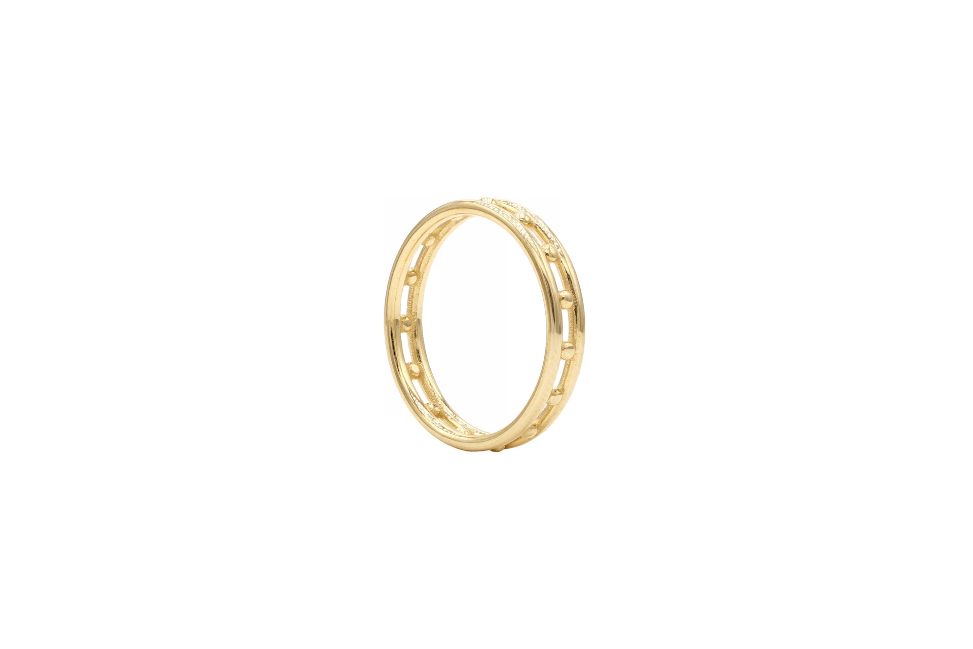 Line and Dot Ring - Albisia Jewelry