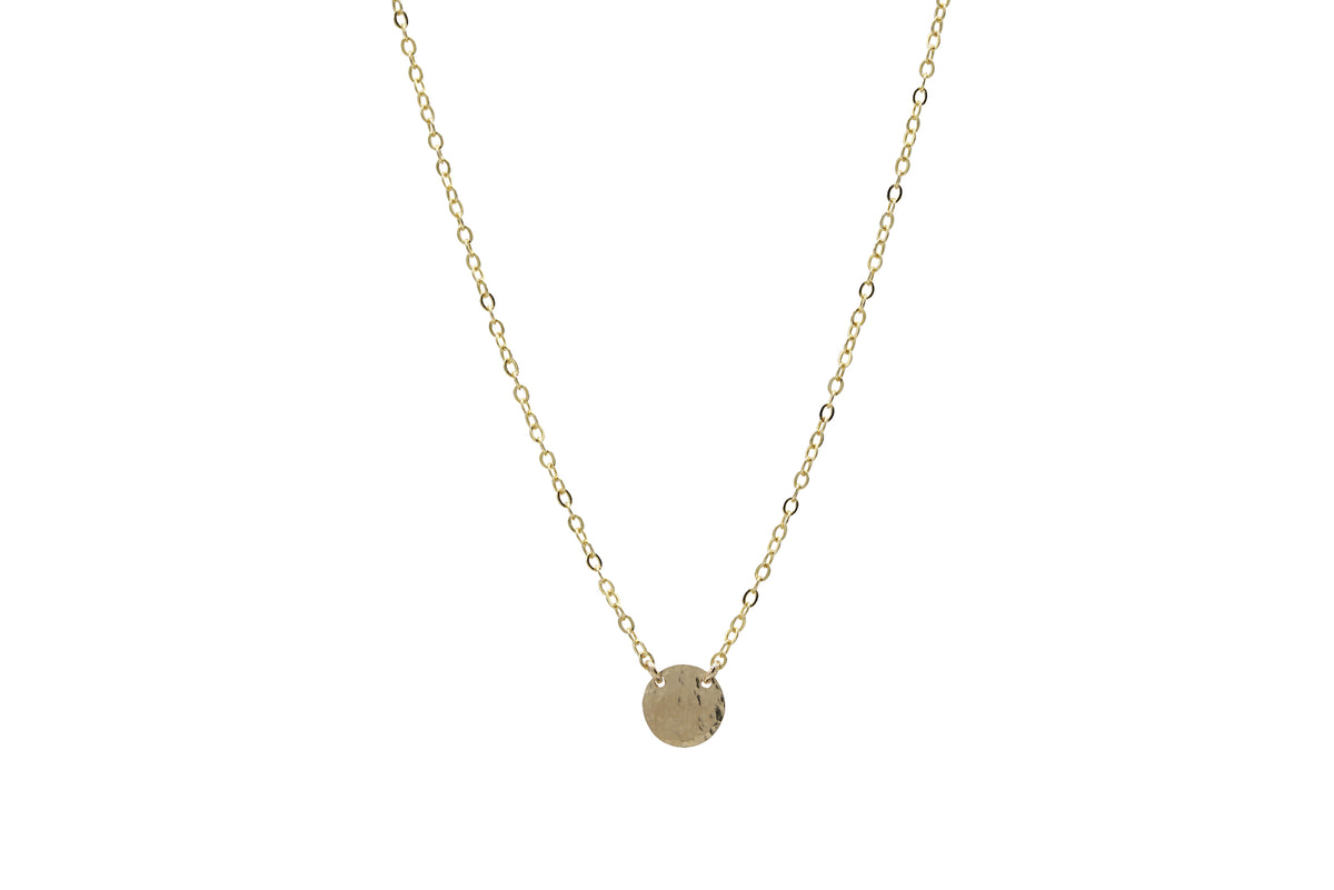 Disc Necklace in 14k gold filled