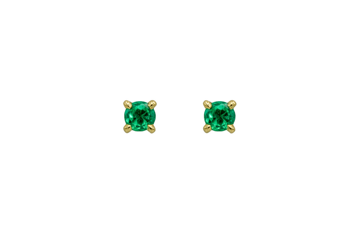 Colombian Emerald Studs