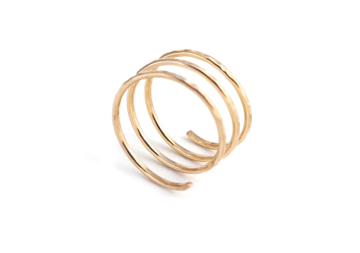 Spiral Ring in 14k gold filled, view 3