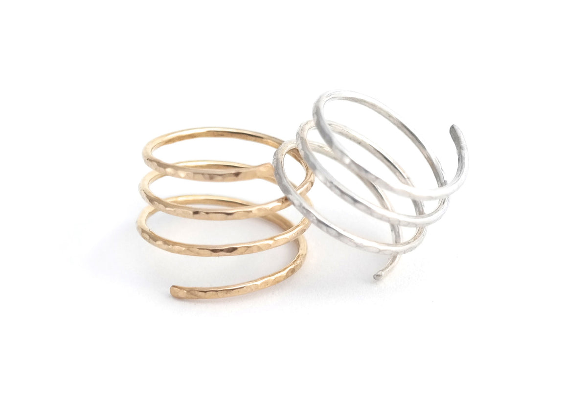 Spiral Ring in 14k gold filled, view 4