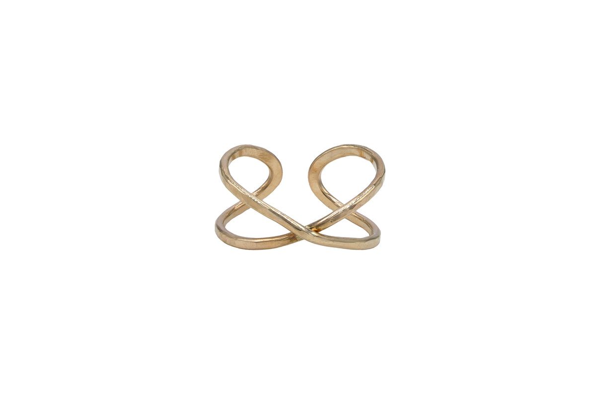 X Ring in 14k gold filled