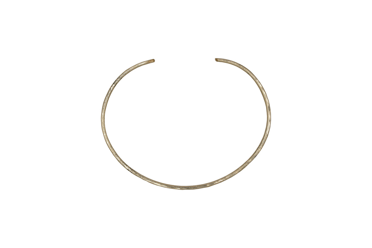 Simpli Cuff, plain hammered, side view