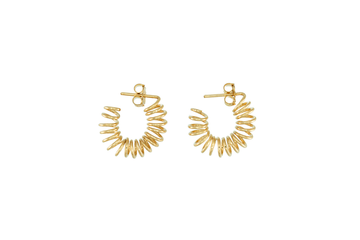 Spring Hoops in 14k gold filled