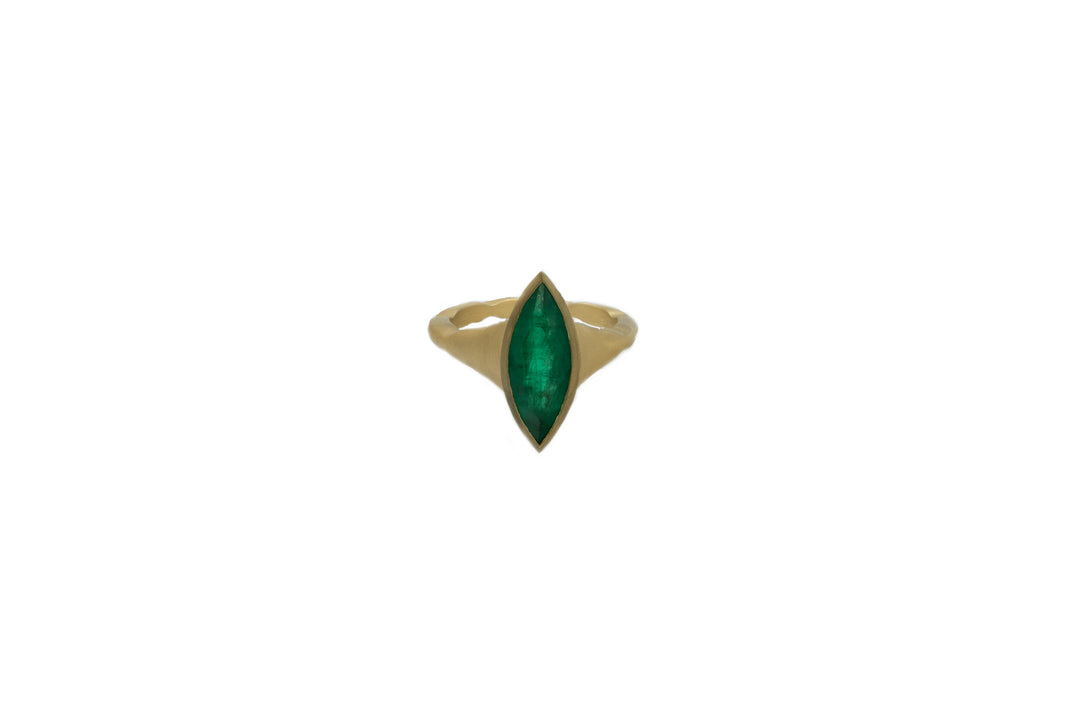Brazilian Marquise Emerald Ring