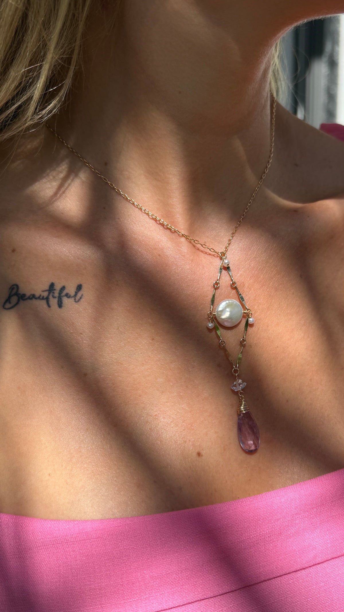 Tulum Amethyst Necklace, The One Collection piece 18 of 30, view 3