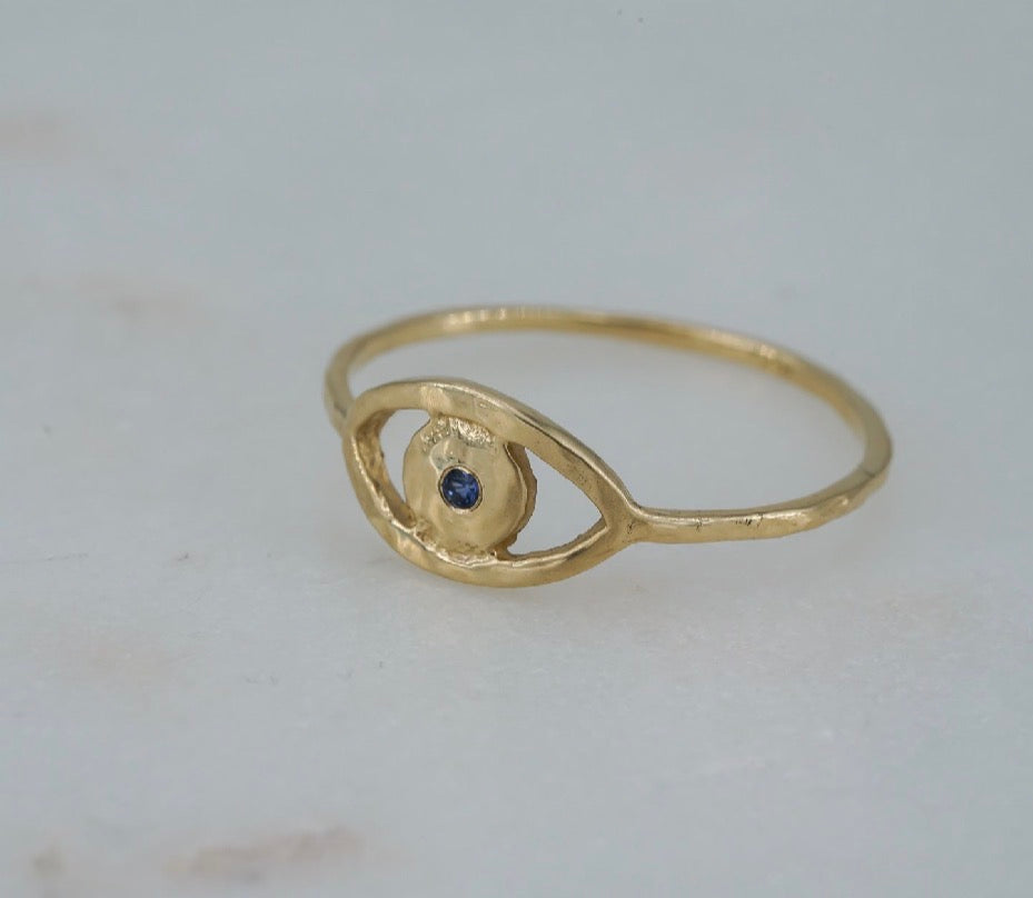 Reserved Evil Eye Ring 14k