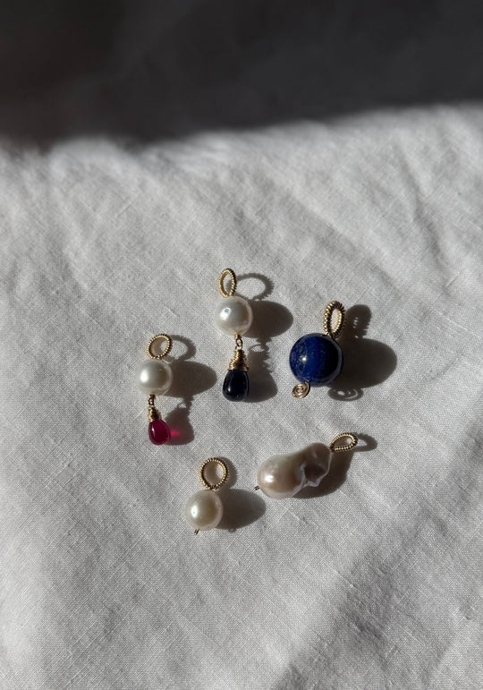 Sapphire & South Sea Pearl Pendant