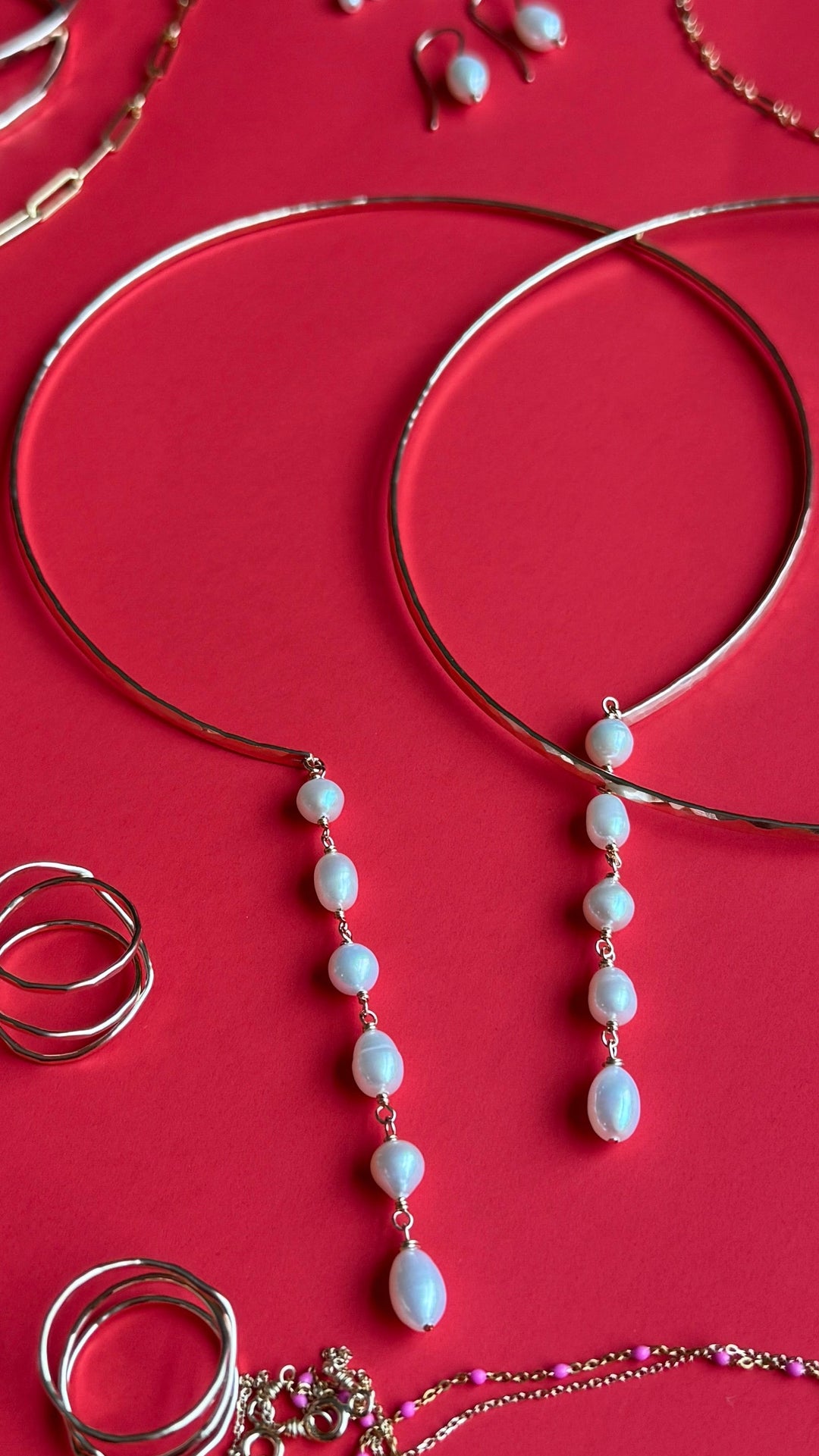 Reserved Dripping Pearls Choker