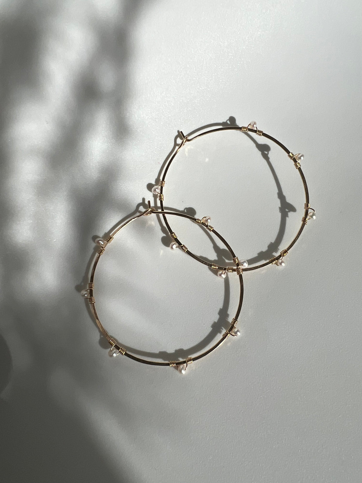 Selia Hoops in 14k gold filled, view 5