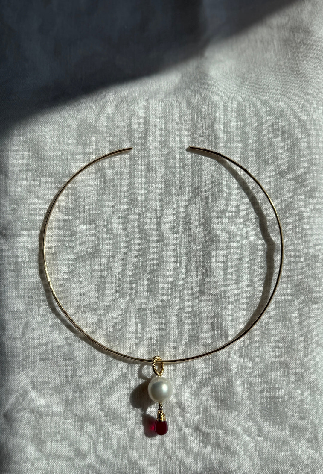 South Sea Pearl & Ruby Pendant