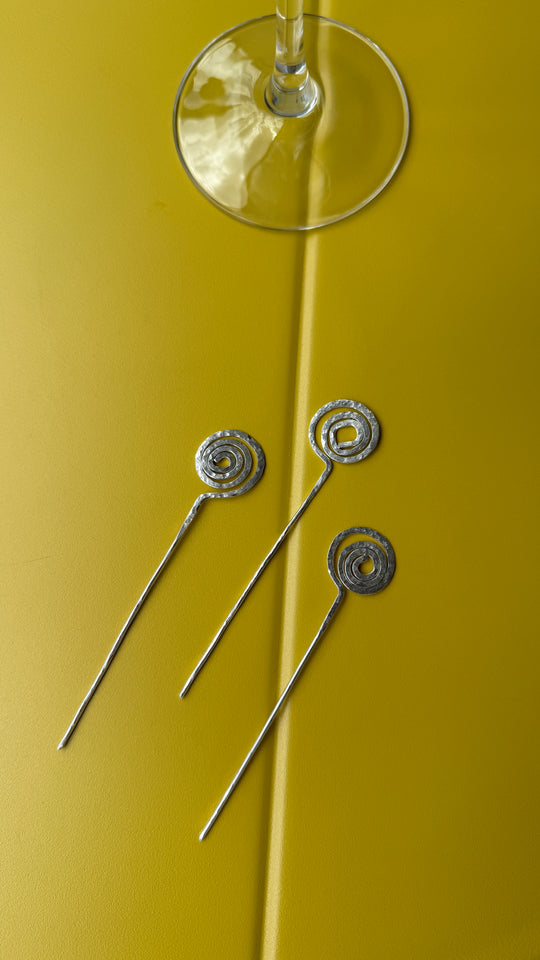 02/30 Sterling Silver Cocktail Picks