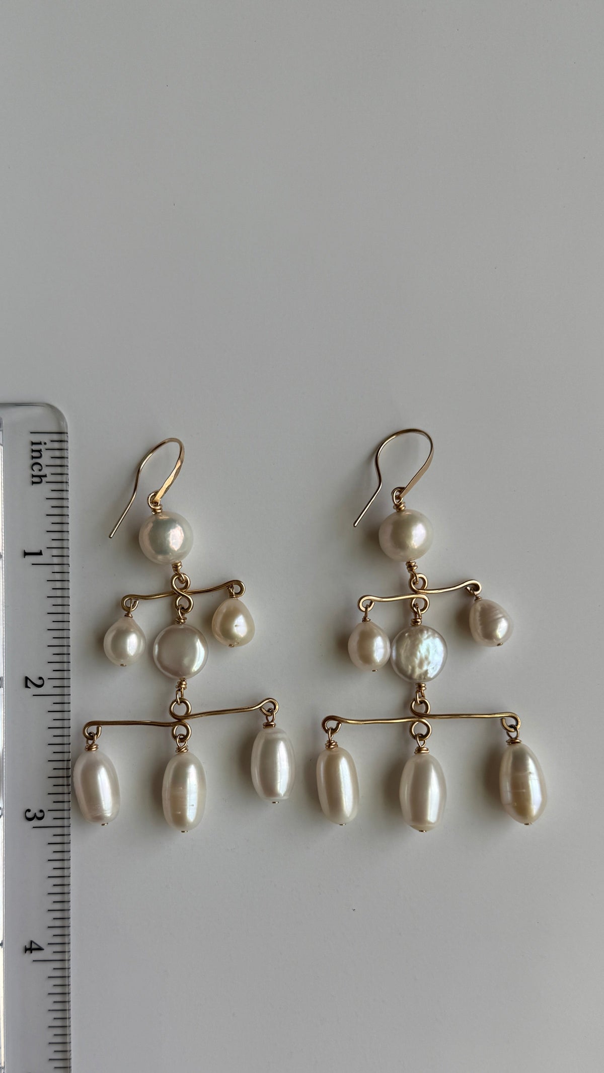 Chandelier Pearl Earrings, The One Collection piece 1 of 30, view 3