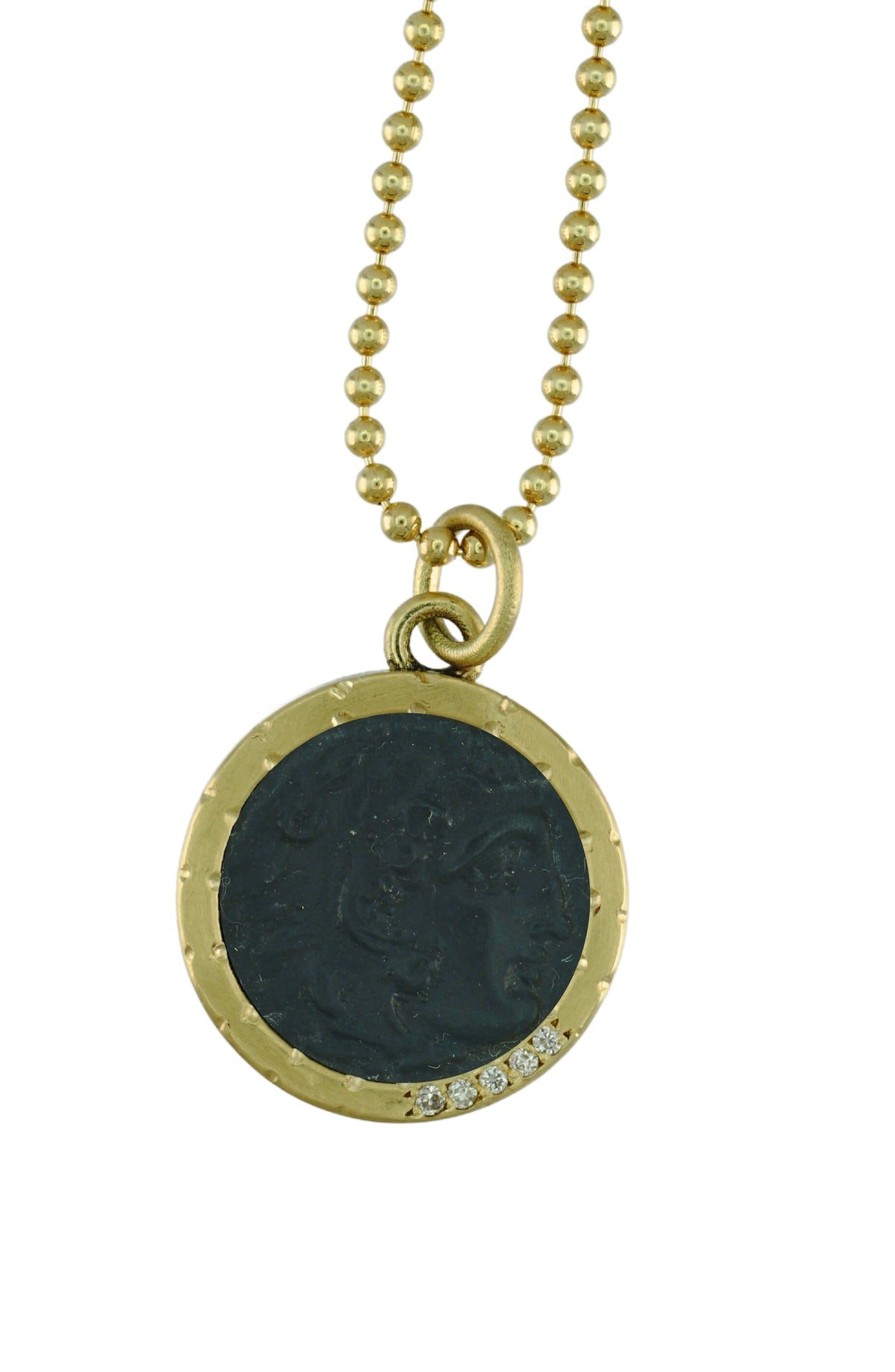 Intaglio Alexander the Great Necklace in 18k gold