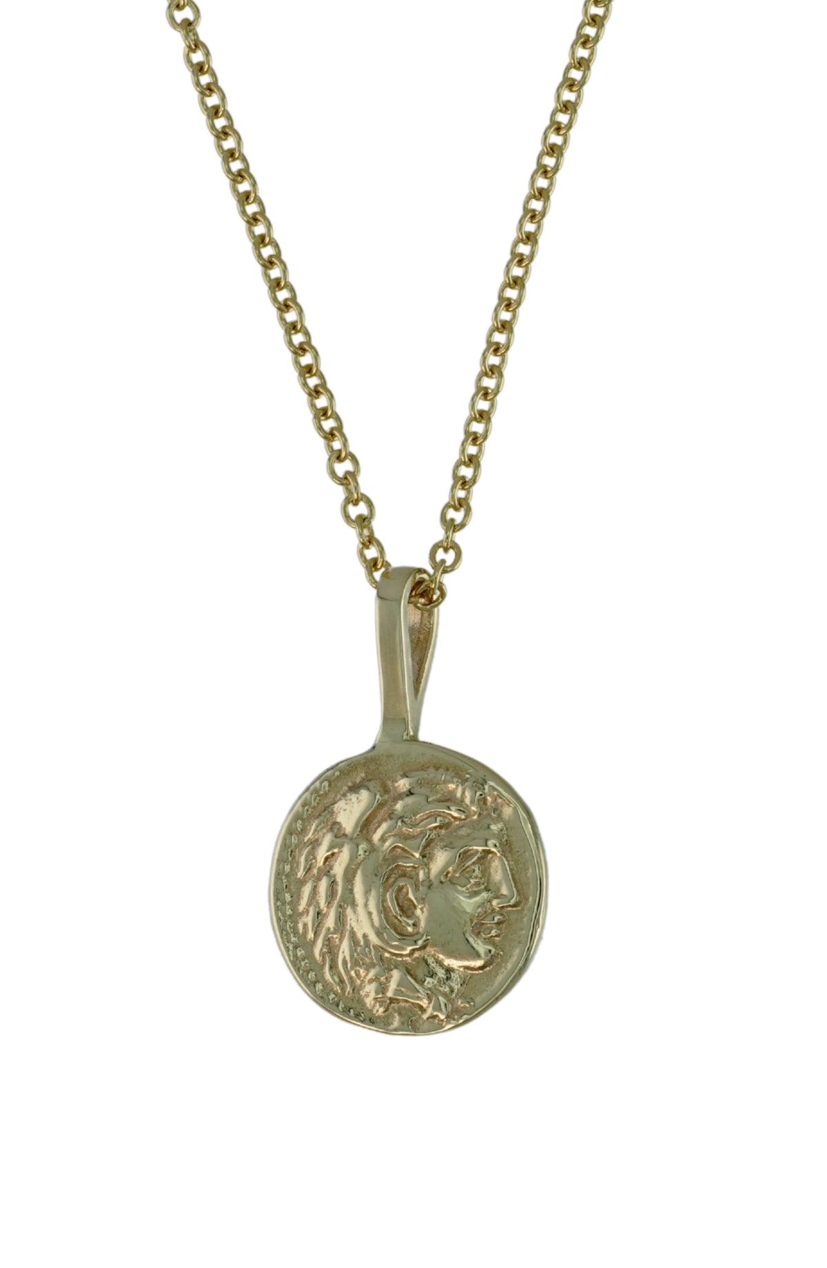 ATG Coin Pendant in 14k gold, view 4