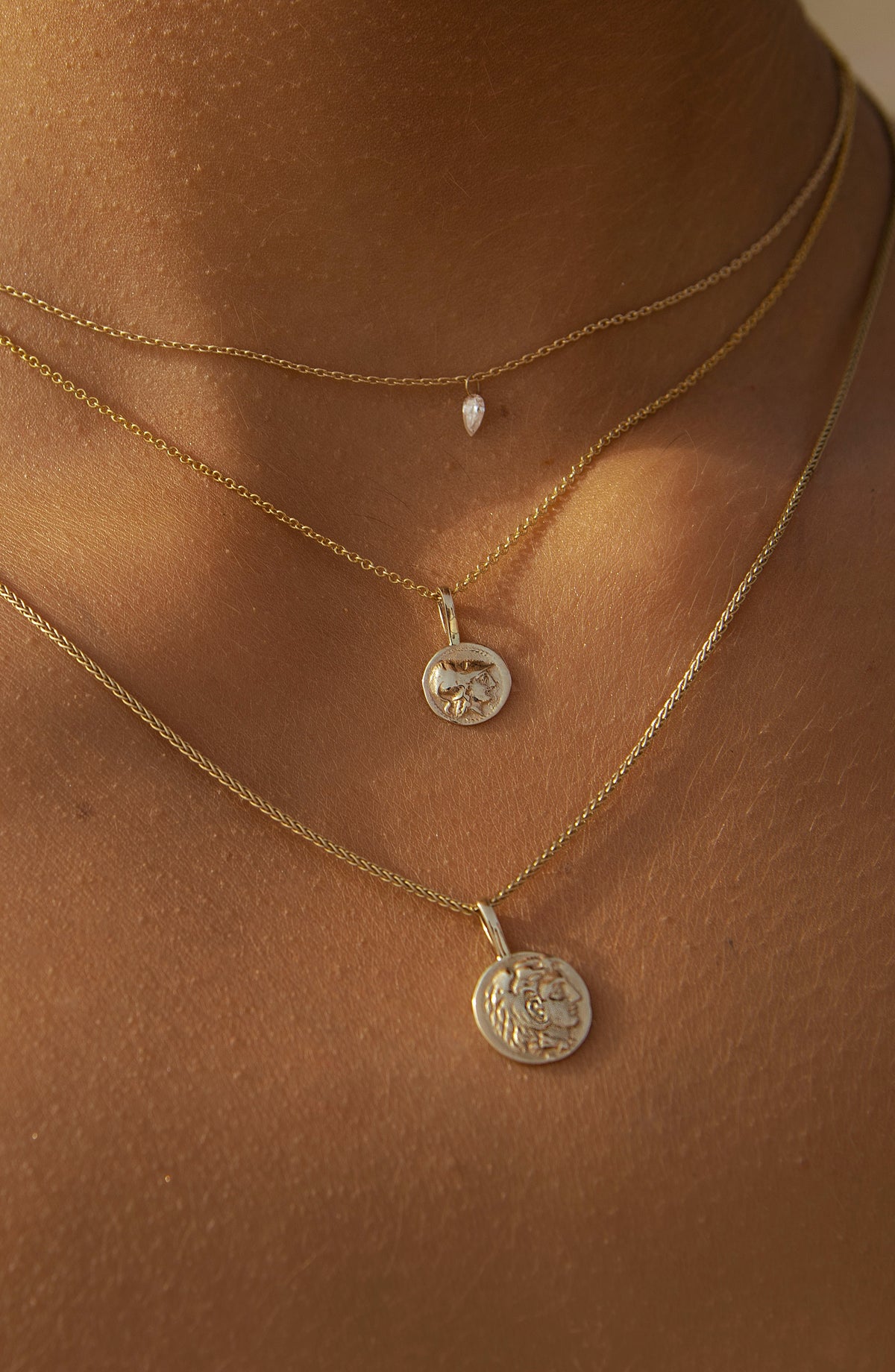 ATG Coin Pendant in 14k gold, view 2