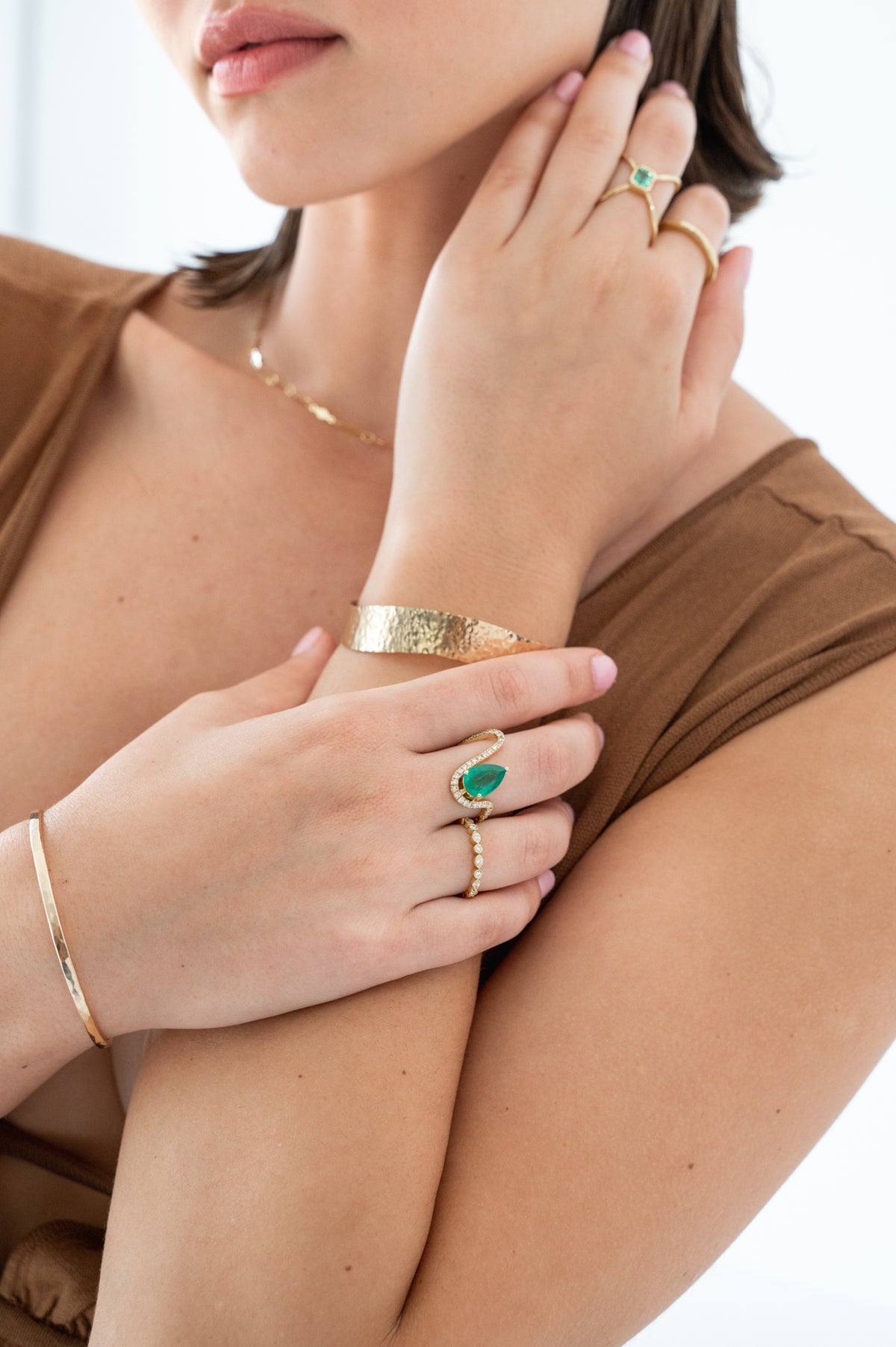 Serena Ring in 18k gold, view 2