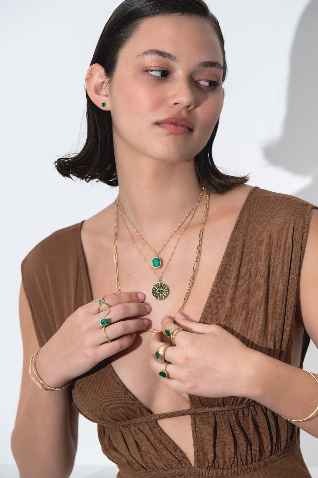 Brazilian Marquise Emerald Ring