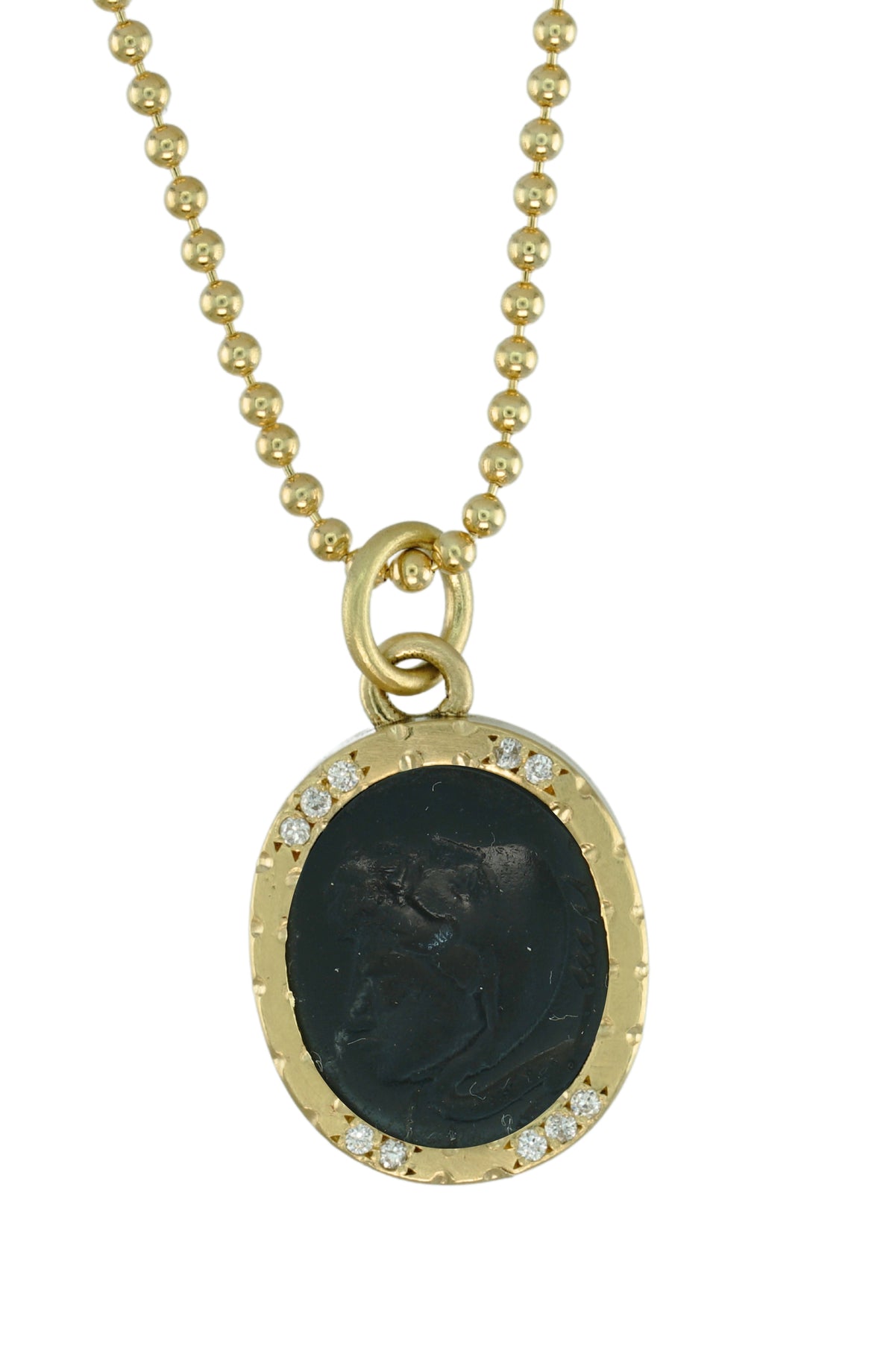 Intaglio Athena Necklace, view 5