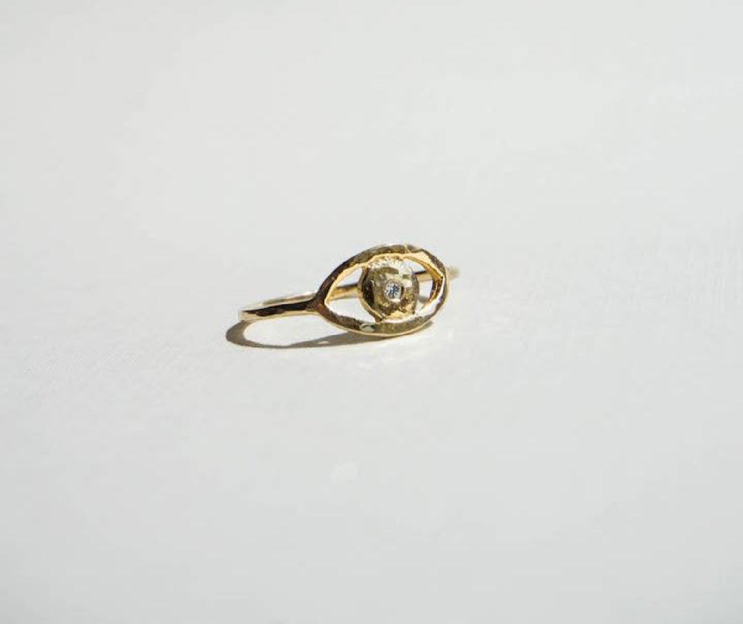 Reserved Evil Eye Ring 14k
