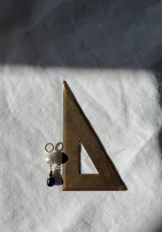 Sapphire & South Sea Pearl Pendant