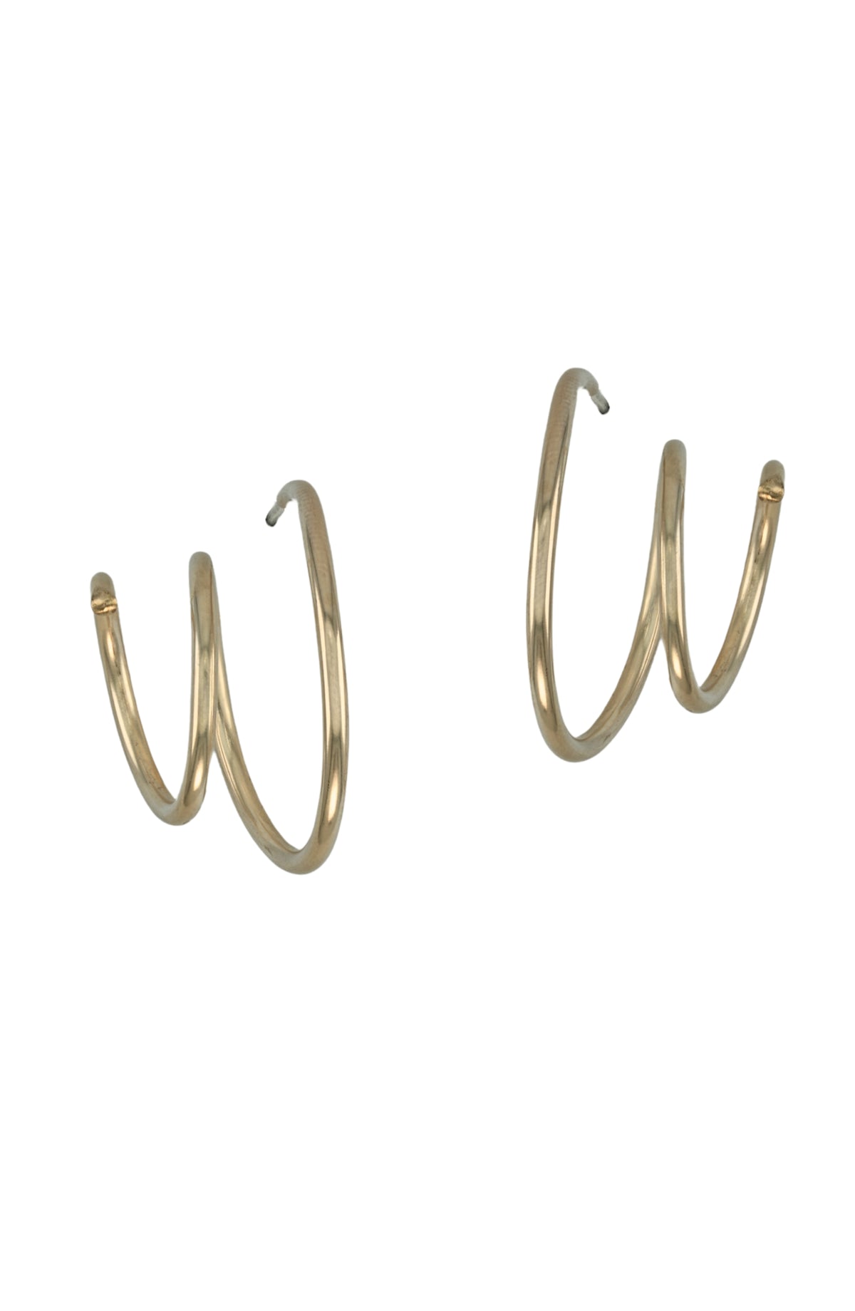Elio Double Hoop earrings, view 5