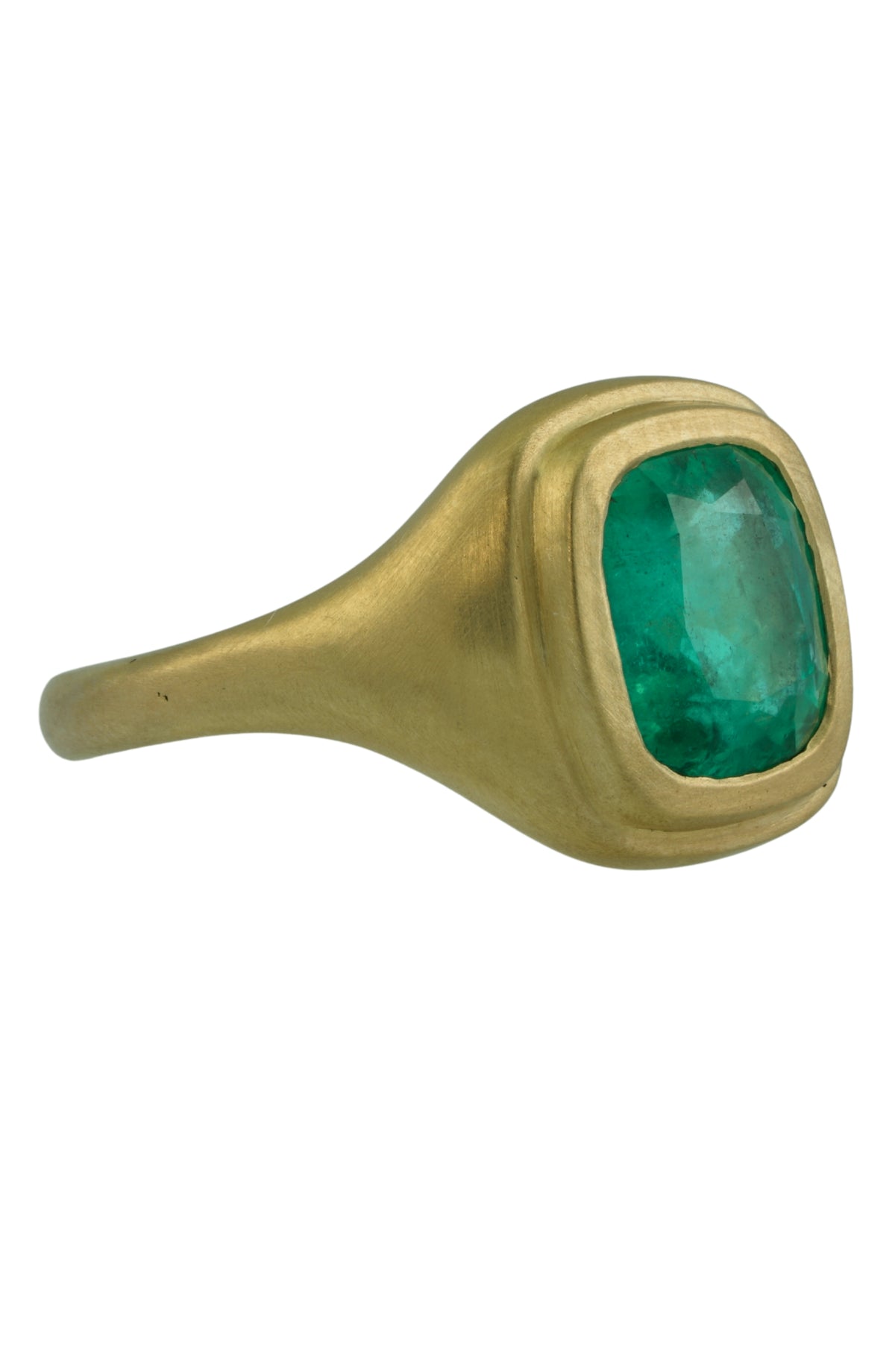 Pascal Emerald Ring, view 2
