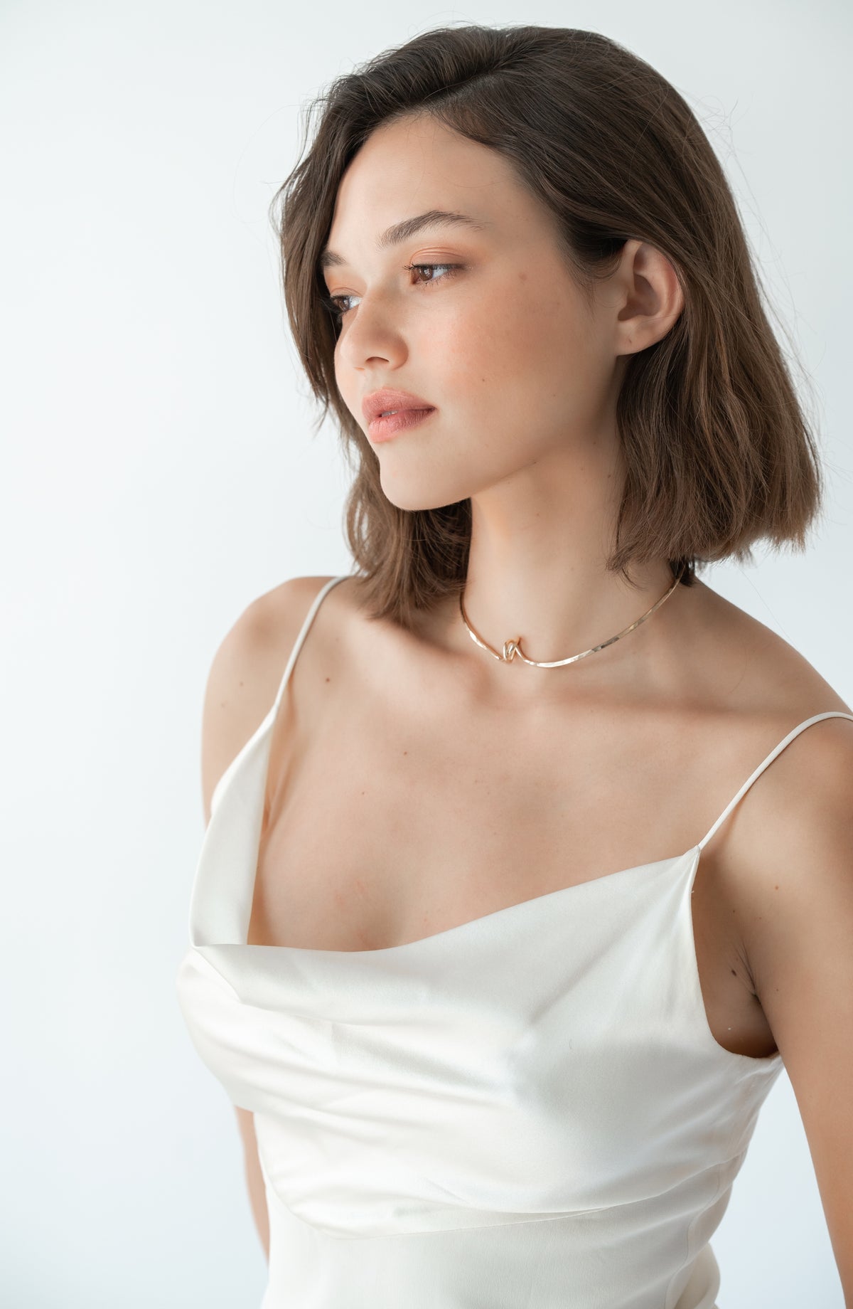 Eris Choker in 14k gold filled, view 2