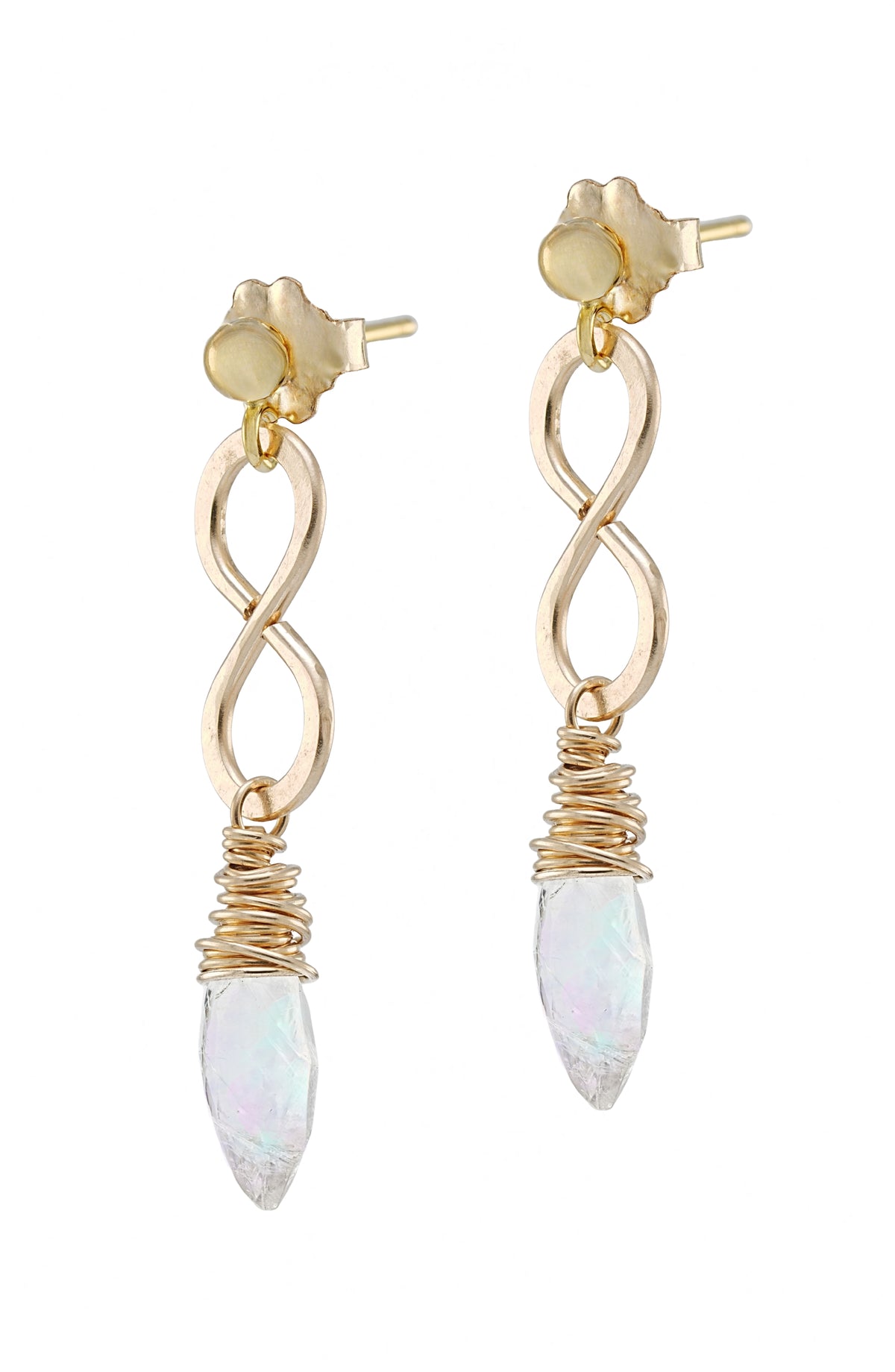 Infinity Moonstone Studs