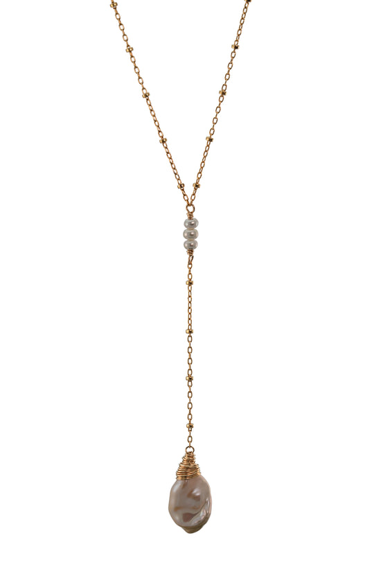 Keshi Pearl Lariat