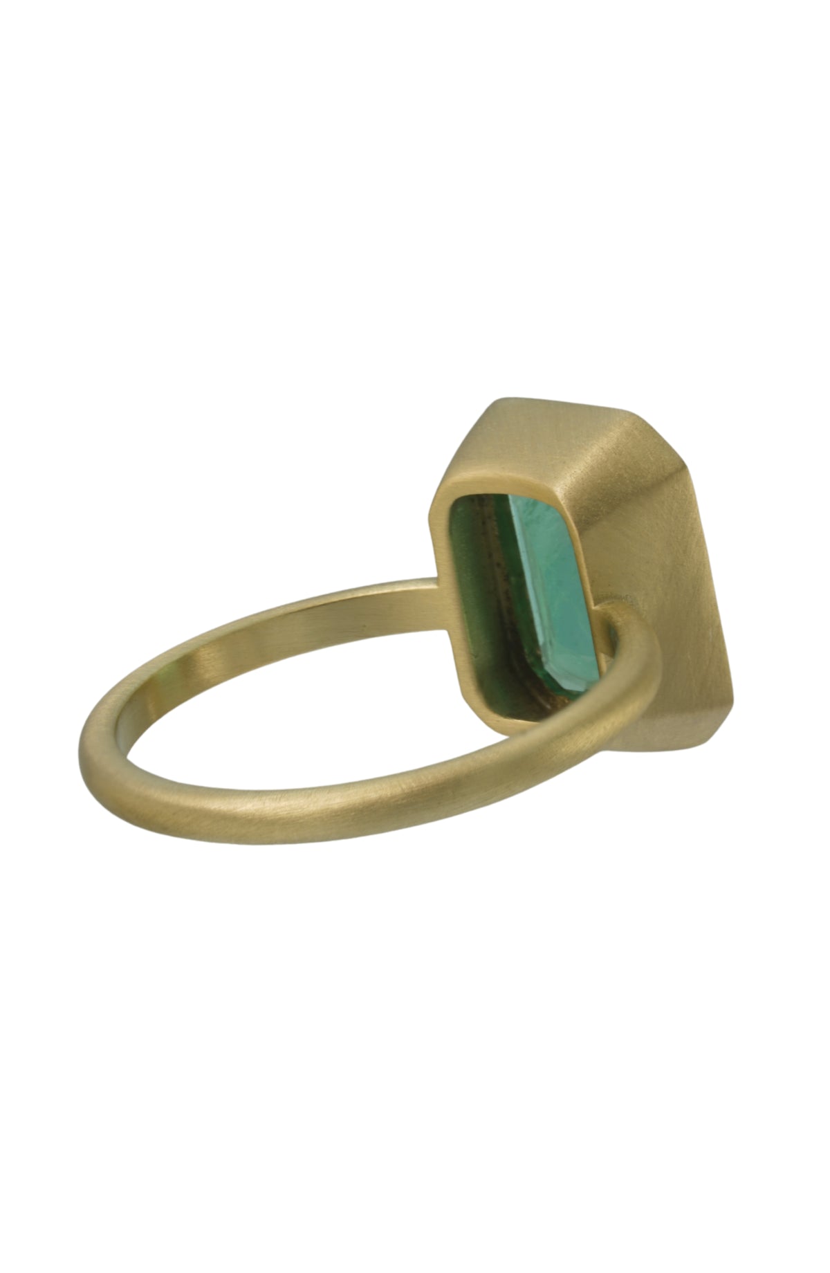 Pure Emerald Ring in 18k gold, view 8
