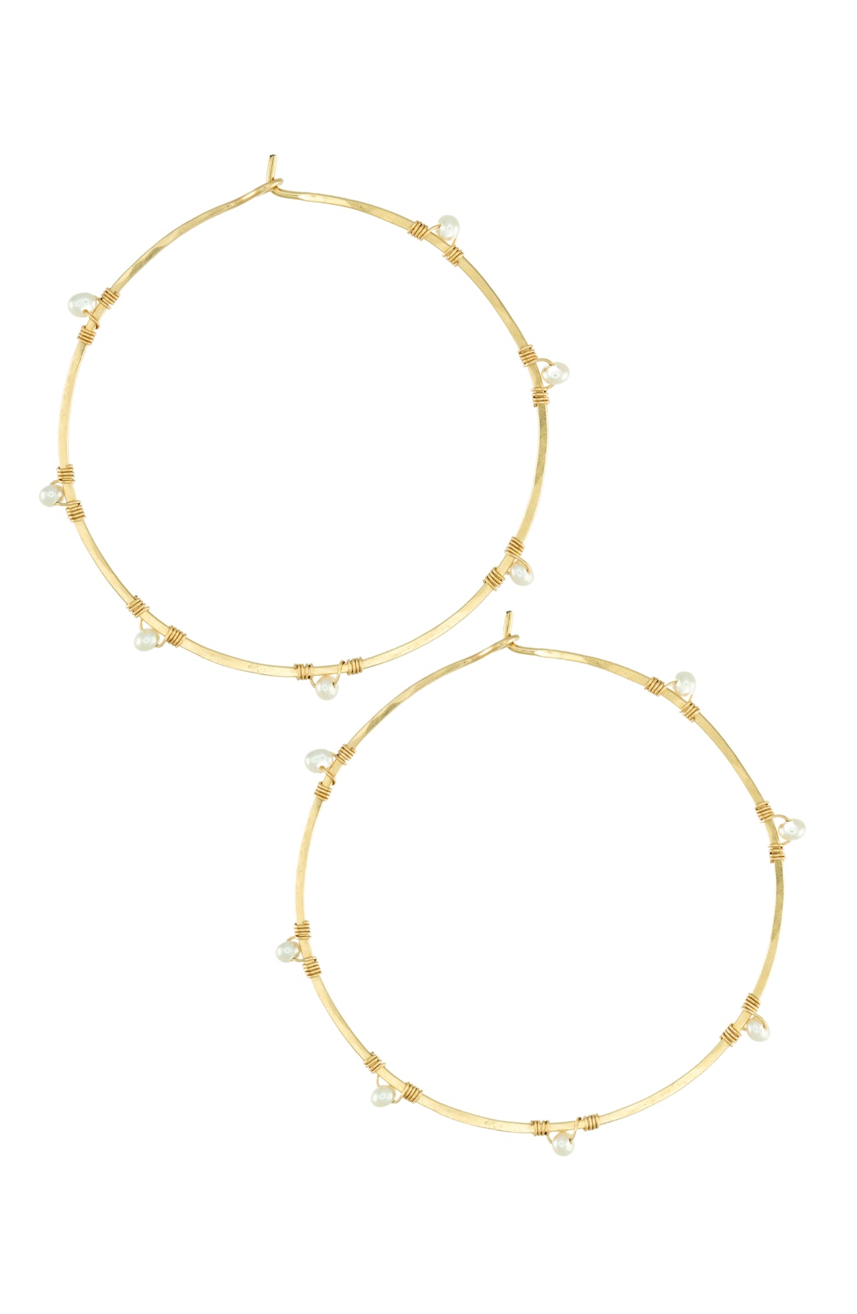 Selia Hoops in 14k gold filled