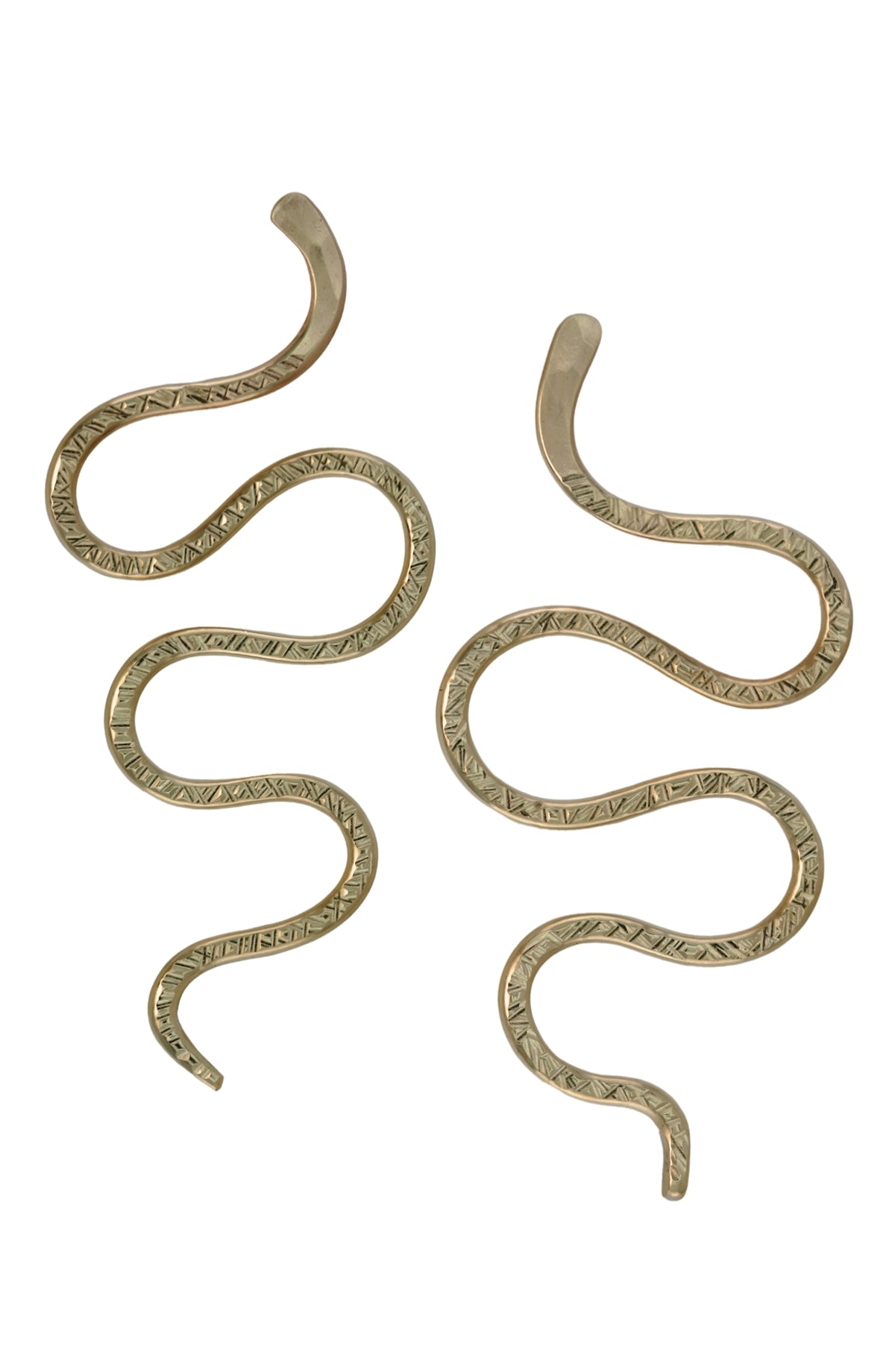 Serpent Earrings in 14k gold filled