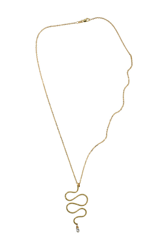 Serpent Necklace with Diamond