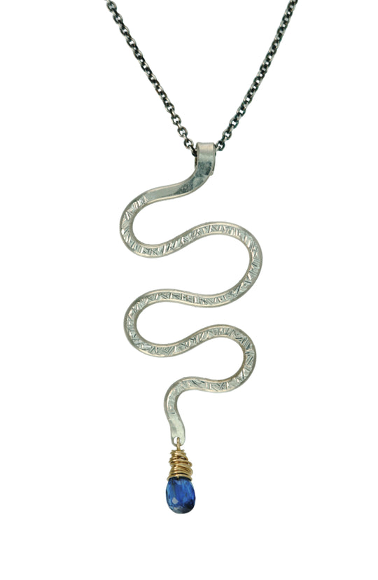 Serpent Necklace with Kyanite