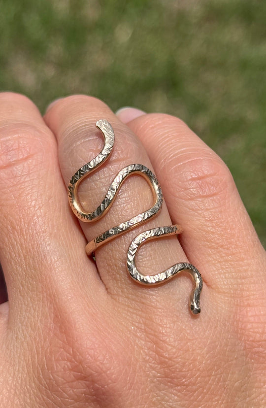 Serpent Ring in 14k gold filled