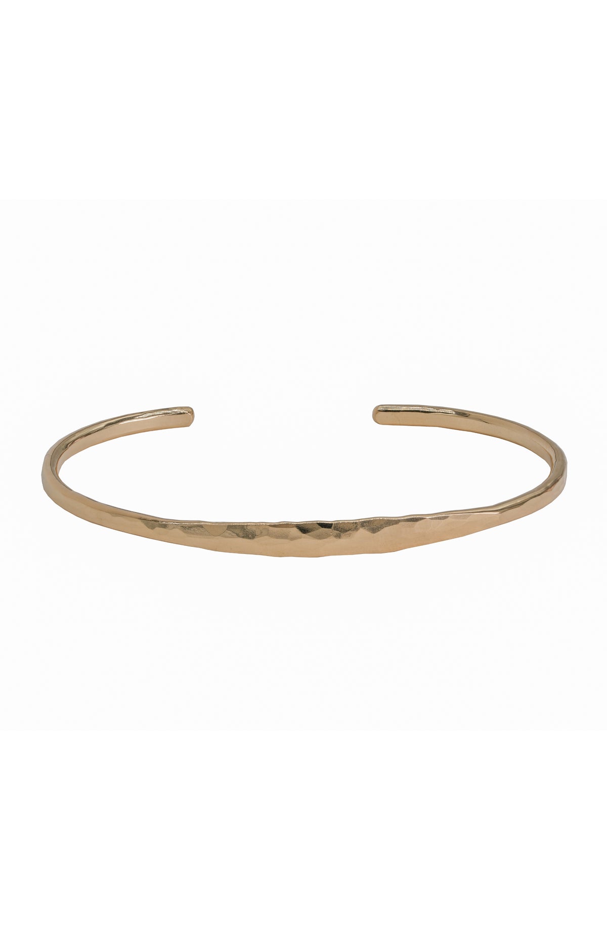 Simpli Cuff, flat hammered top