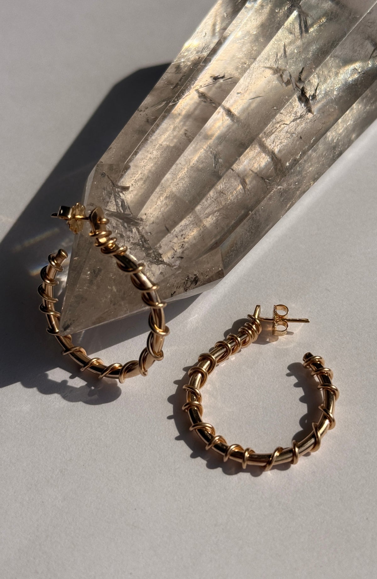 Spina Hoops in 14k gold filled, view 3