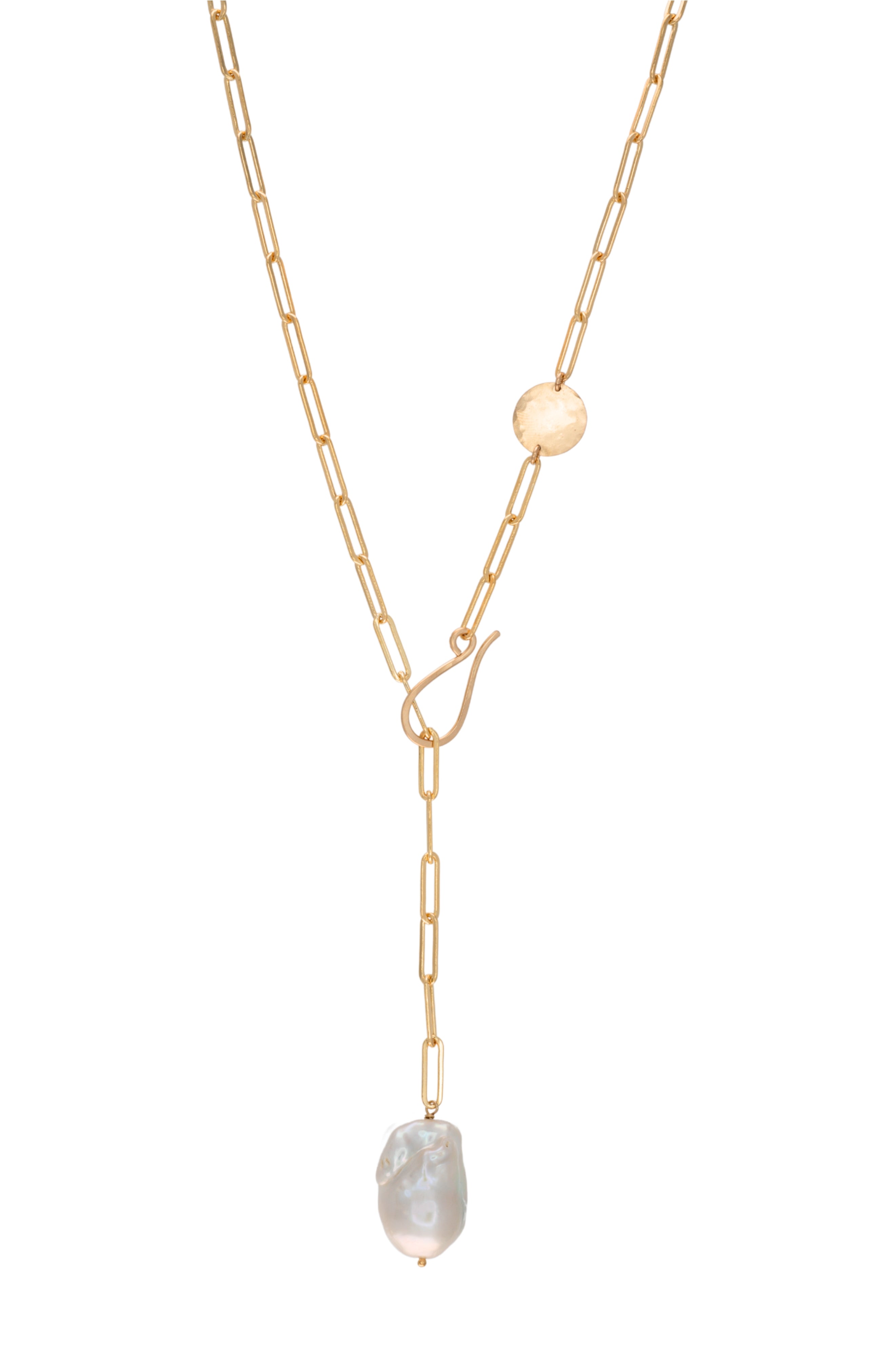 Veda Baroque Pearl Lariat – ALBISIA